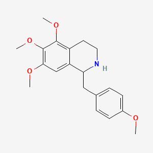 5,6,7-Trimethoxy-1-[(4-methoxyphenyl)methyl]-1,2,3,4-tetrahydroisoquinoline