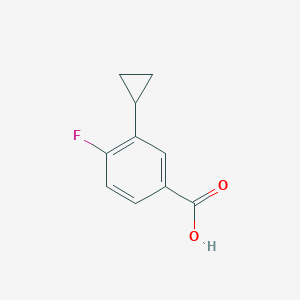 molecular formula C10H9FO2 B1416500 3-环丙基-4-氟苯甲酸 CAS No. 1063733-86-7
