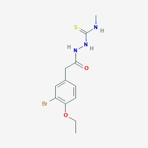 1-[[2-(3-Bromo-4-ethoxyphenyl)acetyl]amino]-3-methylthiourea