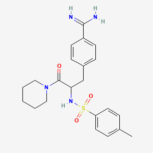 Piperidine, 1-(3-(4-(aminoiminomethyl)phenyl)-2-((4-methylphenyl)sulfonylamino)-1-oxopropyl)-