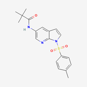 Propanamide, 2,2-dimethyl-N-[1-[(4-methylphenyl)sulfonyl]-1H-pyrrolo[2,3-b]pyridin-5-yl]-