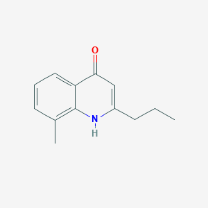 molecular formula C13H15NO B1416507 4-Hydroxy-8-methyl-2-propylquinoline CAS No. 1070879-87-6