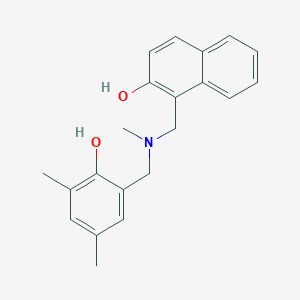 1-{[(2-Hydroxy-3,5-dimethylbenzyl)(methyl)amino]methyl}naphthalen-2-ol