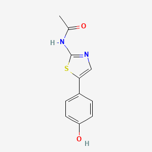 molecular formula C11H10N2O2S B1416513 N-[5-(4-hydroxyphenyl)-1,3-thiazol-2-yl]acetamide CAS No. 1087792-46-8