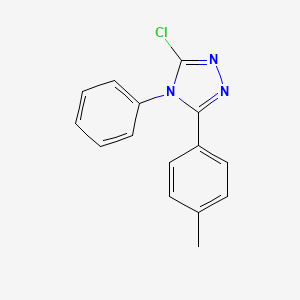 molecular formula C15H12ClN3 B1416514 3-氯-5-(4-甲基苯基)-4-苯基-4H-1,2,4-三唑 CAS No. 108850-11-9