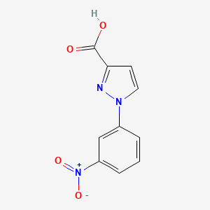 molecular formula C10H7N3O4 B1416515 1-(3-硝基苯基)-1H-吡唑-3-羧酸 CAS No. 1152836-50-4