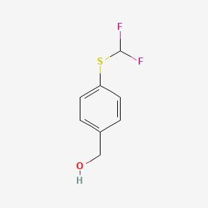 molecular formula C8H8F2OS B1416518 {4-[(二氟甲基)硫代]苯基}甲醇 CAS No. 1114822-77-3