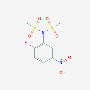molecular formula C8H9FN2O6S2 B1416532 N-(2-氟-5-硝基苯基)-N-(甲磺酰基)-甲磺酰胺 CAS No. 1135282-97-1