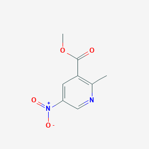 molecular formula C8H8N2O4 B1416534 2-甲基-5-硝基烟酸甲酯 CAS No. 936130-27-7