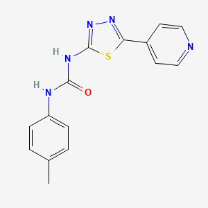 1-(4-Methylphenyl)-3-(5-pyridin-4-yl-1,3,4-thiadiazol-2-yl)urea