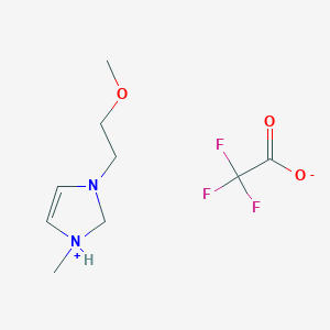 3-(2-Methoxyethyl)-1-methyl-2,3-dihydro-1H-imidazol-1-ium trifluoroacetate