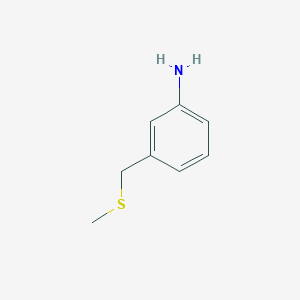 molecular formula C8H11NS B1416536 3-[(甲硫基)甲基]苯胺 CAS No. 90607-33-3