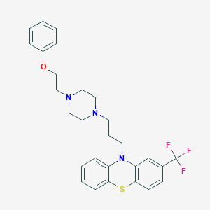 10-[3-[4-(2-Phenoxyethyl)piperazin-1-yl]propyl]-2-(trifluoromethyl)phenothiazine