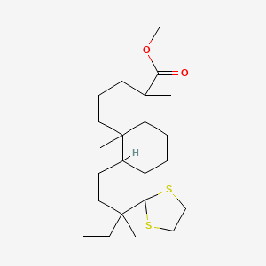 Methyl 2'-ethyl-2',4b',8'-trimethyldodecahydro-2'h-spiro[1,3-dithiolane-2,1'-phenanthrene]-8'-carboxylate