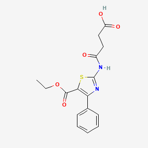 4-{[5-(Ethoxycarbonyl)-4-phenyl-1,3-thiazol-2-yl]amino}-4-oxobutanoic acid