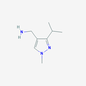 B1416544 [1-methyl-3-(propan-2-yl)-1H-pyrazol-4-yl]methanamine CAS No. 1158049-15-0