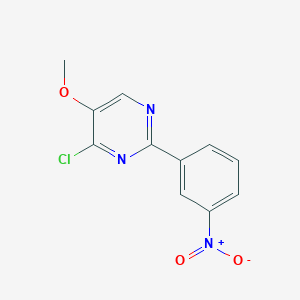 B1416548 4-Chloro-5-methoxy-2-(3-nitrophenyl)pyrimidine CAS No. 1147979-38-1