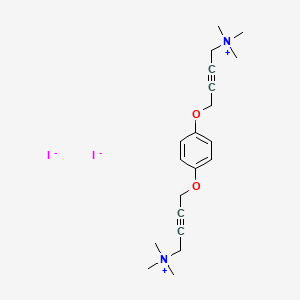 Ammonium, (p-phenylenebis(oxy-2-butynylene))bis(trimethyl-, diiodide