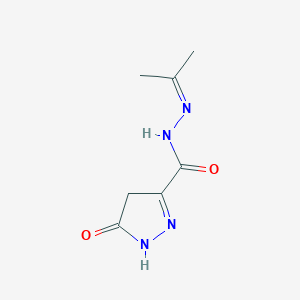 5-oxo-N-(propan-2-ylideneamino)-1,4-dihydropyrazole-3-carboxamide