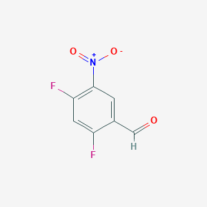 molecular formula C7H3F2NO3 B1416562 2,4-二氟-5-硝基苯甲醛 CAS No. 127228-77-7
