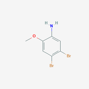 molecular formula C7H7Br2NO B14165649 4,5-Dibromo-2-methoxyaniline CAS No. 367521-06-0