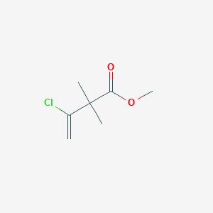 molecular formula C7H11ClO2 B1416565 3-氯-2,2-二甲基丁-3-烯酸甲酯 CAS No. 56663-74-2