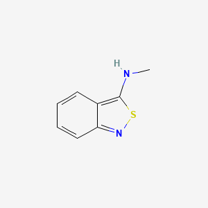 molecular formula C8H8N2S B14165654 3-(Methylamino)-2,1-benzisothiazole CAS No. 700-07-2