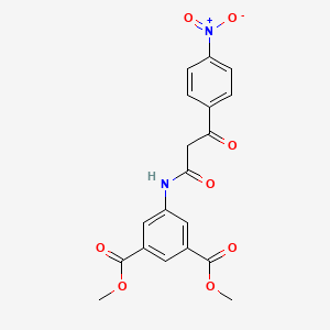 B1416567 Dimethyl 5-([3-(4-nitrophenyl)-3-oxopropanoyl]amino)isophthalate CAS No. 94259-00-4