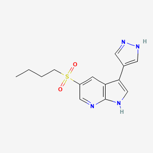 5-(Butane-1-sulfonyl)-3-(1h-pyrazol-4-yl)-1h-pyrrolo[2,3-b]pyridine