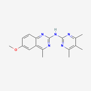 6-methoxy-4-methyl-N-(4,5,6-trimethylpyrimidin-2-yl)quinazolin-2-amine