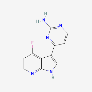 2-Pyrimidinamine, 4-(4-fluoro-1H-pyrrolo[2,3-b]pyridin-3-yl)-