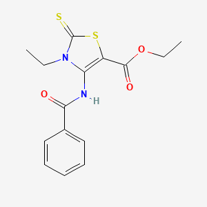 Ethyl 4-benzamido-3-ethyl-2-sulfanylidene-1,3-thiazole-5-carboxylate