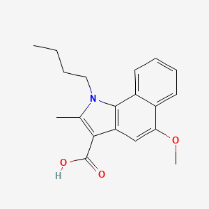 1-Butyl-5-methoxy-2-methylbenzo[g]indole-3-carboxylic acid