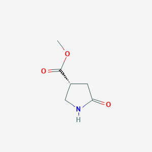 molecular formula C6H9NO3 B1416578 (R)-5-氧代吡咯烷-3-羧酸甲酯 CAS No. 443304-03-8