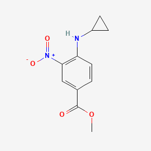 molecular formula C11H12N2O4 B1416579 4-(环丙基氨基)-3-硝基苯甲酸甲酯 CAS No. 848819-82-9
