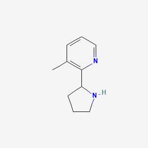 B1416582 3-Methyl-2-(pyrrolidin-2-yl)pyridine CAS No. 23894-37-3