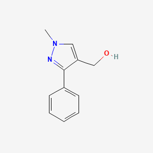 B1416586 (1-Methyl-3-phenyl-1H-pyrazol-4-YL)methanol CAS No. 499770-87-5
