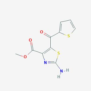 B1416592 Methyl 2-amino-5-(2-thienylcarbonyl)-1,3-thiazole-4-carboxylate CAS No. 941868-50-4