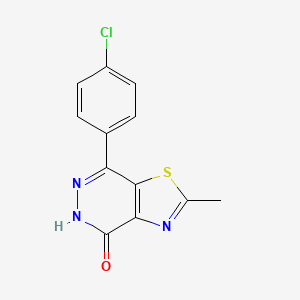 B1416593 7-(4-chlorophenyl)-2-methyl[1,3]thiazolo[4,5-d]pyridazin-4(5H)-one CAS No. 941868-54-8
