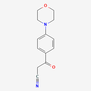 molecular formula C13H14N2O2 B1416595 3-(4-吗啉基苯基)-3-氧代丙腈 CAS No. 887591-40-4