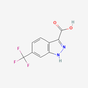 molecular formula C9H5F3N2O2 B1416608 6-(三氟甲基)-1H-吲唑-3-羧酸 CAS No. 887576-98-9