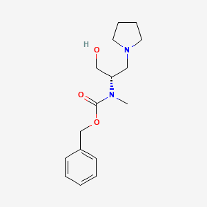 B1416610 (S)-Benzyl (1-hydroxy-3-(pyrrolidin-1-yl)propan-2-yl)(methyl)carbamate CAS No. 675602-76-3