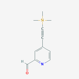 4-((Trimethylsilyl)ethynyl)picolinaldehyde