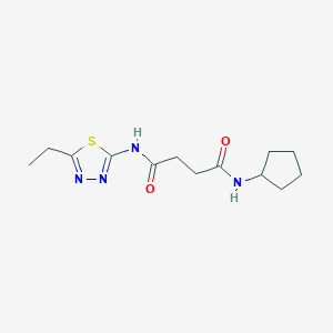 N-cyclopentyl-N'-(5-ethyl-1,3,4-thiadiazol-2-yl)butanediamide