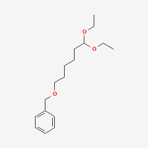 molecular formula C17H28O3 B14166190 6,6-Diethoxyhexoxymethylbenzene CAS No. 7356-06-1