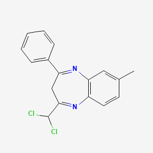 2-(dichloromethyl)-7-methyl-4-phenyl-3H-1,5-benzodiazepine