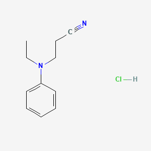 Propanenitrile, 3-(ethylphenylamino)-, monohydrochloride