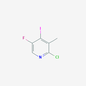molecular formula C6H4ClFIN B1416623 2-氯-5-氟-4-碘-3-甲基吡啶 CAS No. 884494-50-2