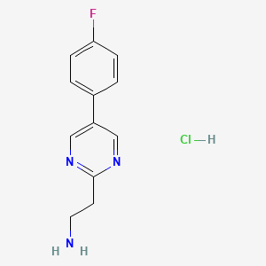 2-(5-(4-Fluorophenyl)pyrimidin-2-YL)ethanamine hydrochloride