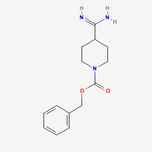 B1416630 Benzyl 4-carbamimidoylpiperidine-1-carboxylate CAS No. 885270-25-7